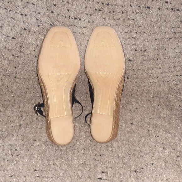 GAIMO-Black Suede Closed Toe Espadrilles-Buckle Slingback-Sz 37/6.5-NWOB - Picture 7 of 7